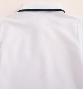Boys Summer Print Breathable Eco-Friendly Quick Dry O-Neck Casual Short Sleeve Polo Shirt Made in Bangladesh - Product Image 4