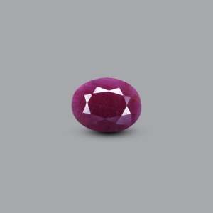Loose 3.95 Ct African Ruby Oval Cabochon Gemstone for Fine Jewelry - Product Image 1