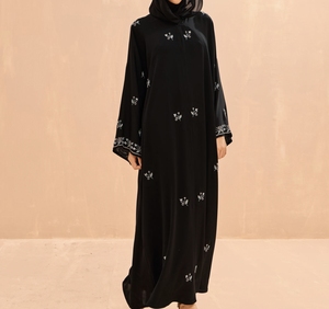 New2026 Dubai Beautiful Black Traditional Islamic Clothing for Women Saudi Arabia Abaya Dubai Abaya Muslim Clothing Gulf Cloths - Product Image 4
