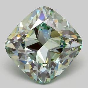 Diamante cultivado en laboratorio de 5.16 quilates, corte Old Mine, verde intenso, VS1, certificado IGI, CVD, piedra suelta para anillo llamativo. - Product Image 1