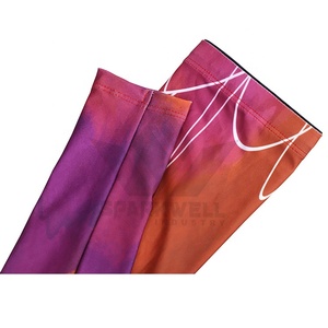 SPARKWELL INDUSTRIES Manchons de cyclisme unisexes anti-UV, couleur unie, blocs de couleur, Spandex/Polyester 120g, compression sportive pour - Product Image 3
