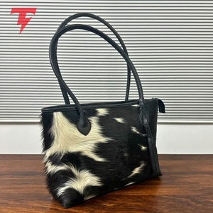 Bolso de Mano de Cuero Vacuno de Alta Calidad con Logotipo Personalizado, Bolso Casual de Lujo para Hombre, Ligero, con Cierre de Cremallera, Impermeable - Product Image 1