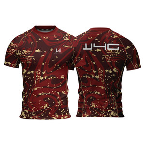 T-shirt de sport personnalisé pour homme, col rond, manches courtes, respirant, séchage rapide, sublimation, pour la gym et les loisirs - Product Image 4