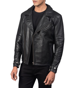 Chaqueta de Motociclista de Cuero Crown Rider para Hombre, Personalizable, Impermeable, con Logotipo Frontal, para Motociclismo y Carreras - Product Image 2