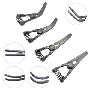 Clip hémostatique microscopique à mâchoires dentelées, pinces de type bulldog, instruments microchirurgicaux, ensemble d'outils chirurgicaux professionnels - Product Image 1
