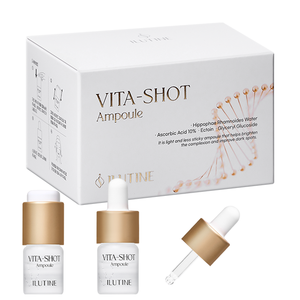 Suero Ampolla Iluminador y Blanqueador con Vitamina C y Alfa Arbutina para el Tratamiento de Manchas Oscuras en el Rostro, Cuidado Nocturno, Uso Diario Suave - Product Image 1