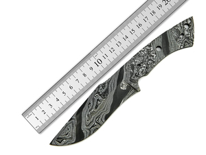 Cuchillo de Caza de Acero de Damasco, Hoja Táctica de Espiga Completa para Exteriores, Mango de Madera, Producción OEM Personalizada, Hecho a Mano, Punta Caída - Product Image 5