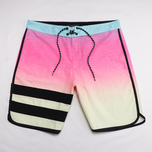 Wholesale Top Selling Men Casual <b>Waterproof</b> Spandex/Cotton Solid Quick Dry Breathable Elastic Waist Mid Pockets Beach <b>Shorts</b> - Product Image 2