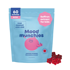 Gomitas de Extracto de Azafrán para Niños de Marca Privada con Vitamina D, Suplemento Dietético, Fabricante OEM ODM - Product Image 1