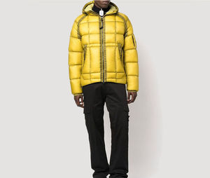Men's Winter Hooded Puffer Jacket Thick Down Filled Quilted <b>Coat</b> Windproof Casual Outdoor Wear Regular Fit Full Zip Solid Color - Product Image 5