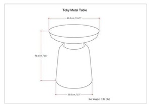 Vero Studio Modern Metal Coffee <b>Table</b> With Round Top Industrial Design Living Room Furniture Handmade Decorative <b>End</b> <b>Table</b> - Product Image 2