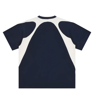 เสื้อยืดคอกลมแขนสั้นทรงโอเวอร์ไซส์สไตล์วินเทจฟอกสี ผ้าคอตตอนหนา 100% สำหรับผู้ชาย - Product Image 2