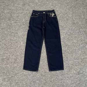 Pantalon en jean pour homme DERSCHUTZE, coupe slim droite, motif uni, poids moyen, style urbain, vente en gros - Product Image 2