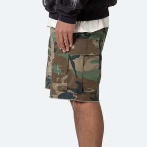 Custom Men's Shorts French Terry Solid Heavyweight Quick Dry High Street Style Streetwear Vintage Distressed Shorts - Product Image 5