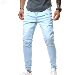 Jeans de Mezclilla de Algodón Orgánico de Alta Calidad al por Mayor para Hombre, Acabado Lavado, Cintura Alta, Corte Recto, Pantalones Casuales de Otoño/Invierno - Product Image 3
