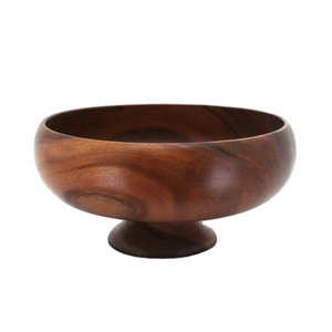 Cuenco de frutas de Acacia Real, pantalla antideslizante, aperitivos de madera decorativos, plato de Pasta, cuencos para servir, ensaladera decorativa para vajilla - Product Image 1