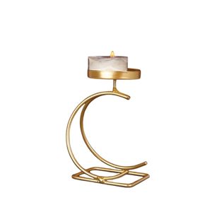 Nouveau porte-bougie décoratif en fer poli doré pour la décoration d'anniversaire, pour l'éclairage de chambre, pour offrir en cadeau, pour la décoration - Product Image 4