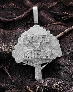 จี้เพชรโมอิสซาไนต์แบบกำหนดเองได้ ผ่านการทดสอบเพชร  ตัวอักษร VVS  จี้ห้อยคอผู้ชายสไตล์ฮิปฮอป เงินแท้ 925 ประดับเพชร - Product Image 1