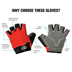 Gants de levage pour fauteuil roulant, légers et robustes, à demi-doigts, avec protection complète de la paume, poignées épaisses et rembourrées, antidérapants et respirants - Product Image 5