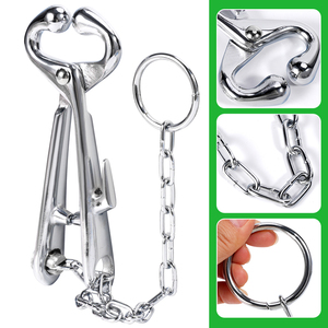 Premium Heavy Duty Stainless Steel Bull Nose <b>Holder</b> Livestock <b>Control</b> Tool for Professional Cattle and Horse Handling Farm Use - Product Image 1