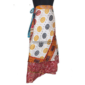 <b>Skirts</b> Vintage Style Silk <b>Wrap</b> Indian Magic Silk <b>Wrap</b> <b>Skirt</b> new Women Fashion Plus Size Sexy <b>Wrap</b> <b>Skirt</b> Indian Print - Product Image 1
