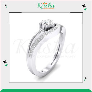 ขายส่งแหวนเพชรคุณภาพเยี่ยม สีขาว DEF แท้ 100% และเพชรเพาะเลี้ยงในห้องปฏิบัติการ สำหรับวันครบรอบ ความใสระดับ VS-VVS - Product Image 4