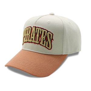 Gorra de Béisbol Pirates, Gorra Ajustada de 6 Paneles, Logotipo Bordado, Informal, Unisex, para Adultos, Primavera Verano, Gorra de Lona - Product Image 1