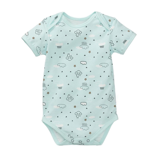 Rompers de Algodón Orgánico Teñido Personalizado para Bebés Recién Nacidos, Unisex, Ecológicos, Transpirables, OEM ODM, India, Verano, Gran Venta - Product Image 1