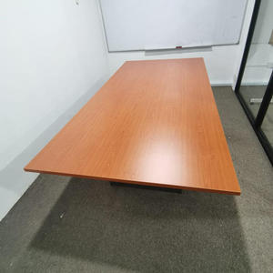 Mesa de Conferencia Rectangular Moderna con Tablero de MDF y Patas de Metal, Muebles de Oficina Duraderos para Uso Comercial en Hoteles, Convertible y Extensible - Product Image 4