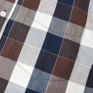 เสื้อเชิ้ตผ้าฝ้ายฟลานเนล 100% สำหรับผู้ชาย ใส่สบาย ระบายอากาศได้ดี เป็นมิตรกับสิ่งแวดล้อม  ไซส์ใหญ่  ลายเรียบ  ใช้ได้ทุกวัน  รับสั่งทำตามแบบ - Product Image 5