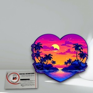 Professional Sunset Pattern Heart <b>Circle</b> Flower Solid Lash Tiles Private <b>Label</b> Eyelash Extension Plate Acrylic Magnetic Beauty - Product Image 2