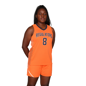 Tenues de basketball personnalisées pour femmes, uniformes de basketball en twill, logo d'équipe brodé, vêtements d'entraînement féminins, ensemble de maillots de sport - Product Image 1