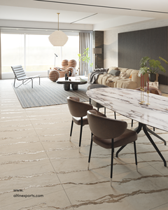 Azulejos de porcelana esmaltada de aspecto estético de 600x1200 mm, color marrón Clant, acabado con efecto de tallado sin fin, grado A+, azulejos de 60x120 cm para pared y suelo - Product Image 3