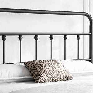Cama inteligente plegable tamaño twin, negra, 18.6 kg/20.8 kg, OEM/ODM, de lino, con marco de metal moderno, de Vietnam, HOAN KIM - Product Image 3