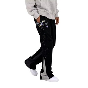 Men Slim Fit Flare Pants With Stretch Material For And Style Balance Men Flare Pants Wide Leg Design - Product Image 2