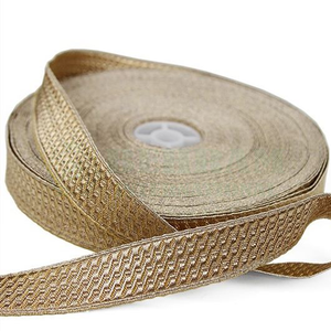 Trenzas de Hilo Metálico Francés de Alta Calidad Hechas en Pakistán, Diseño de Bordado con Pedrería, Trenza de Encaje Simple con Relieve - Product Image 2