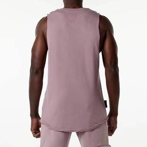 Factory Wholesale <b>Men</b> Tank Top Gym <b>Singlets</b> Ribbed Polyester Cotton Sleeveless Comfortable Fit Export Quality - Product Image 3