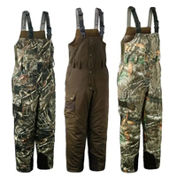 Salopette Homme Personnalisée de Haute Qualité, Pantalon d'Automne Imperméable et Respirant en Velours Côtelé, Motif Camouflage Uni pour la Chasse en Extérieur