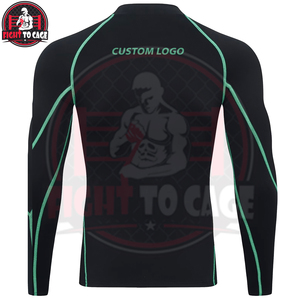 เสื้อรัดกล้ามเนื้อสำหรับผู้ใหญ่ MMA bjj พิมพ์ลายดิจิทัล แขนยาว แห้งเร็ว สวมใส่สบาย คุณภาพเยี่ยม ราคาขายส่ง เป็นมิตรต่อสิ่งแวดล้อม - Product Image 3