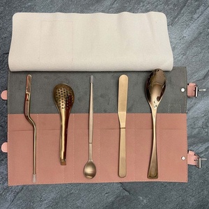 Kit de Plats de Présentation Altomme Instruments Chef 5 Pièces en Acier Inoxydable Finition Miroir Antidérapant Compatible Lave-Vaisselle – Ensemble d'Outils Culinaires de Haute Qualité - Product Image 2