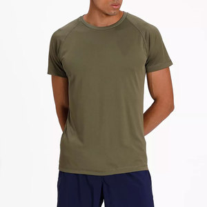 Camiseta Casual de Manga Corta con Cuello Redondo de Algodón Bordado con Logotipo Personalizado de Alta Calidad al por Mayor para Hombre - Product Image 1
