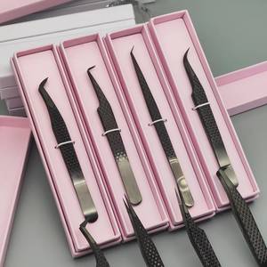 Juego de Pinzas para Pestañas de Acero Inoxidable de Precisión Morje Surgical MS-ET-0007, Puntas Suaves, 10 mm de Longitud, Agarre Perfecto, Empaque en Caja Rosa - Product Image 2