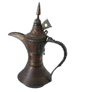 Elegante tetera árabe Dallah de metal, decoración para el hogar, adorno para la sala de estar y la mesa, cafetera Dallah para la mesa de boda. - Product Image 2