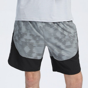 Short imprimé en polyester à séchage rapide pour hommes, longueur moyenne, logo personnalisé, short quotidien de sport décontracté - Product Image 4