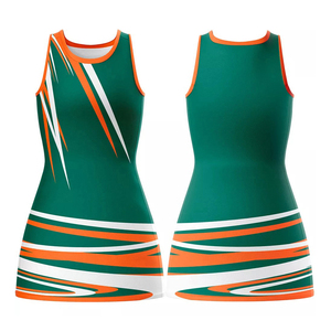 Ensemble d'uniformes de netball avec jupes et hauts, service OEM personnalisé, imprimé par transfert thermique, 100 % polyester, respirant, anti-plis, séchage rapide - Product Image 3