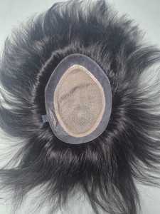 Perruque en cheveux humains indiens Remy naturels Taz Miraje, ondulations naturelles, ondulations aquatiques, prothèse capillaire, patchs Taz Hair BD - Product Image 2