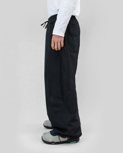 Pantalones de nieve negros de pierna ancha con cordón, pantalones de esquí largos para entrenamiento al aire libre, pantalones de nieve holgados para hombre - Product Image 5