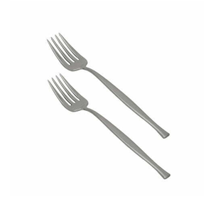 Ensemble de 6 fourchettes à dîner en acier inoxydable, finition miroir, couverts modernes, ensemble durable - Product Image 4