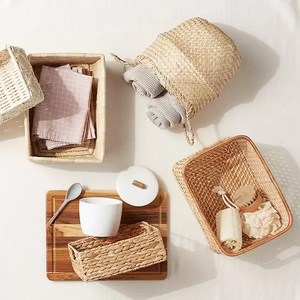 Cesta de Lavandería Multifuncional Rústica de Bambú y Ratán, Ecológica, Hecha a Mano, Venta al Por Mayor de Fábrica en Vietnam - Product Image 3