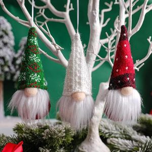 12 pezzi gnomi natalizi appesi ornamenti Tomte gnomo peluche decorativo senza volto natale albero decorazioni per parete di casa tavolo Santa Elf - Product Image 6